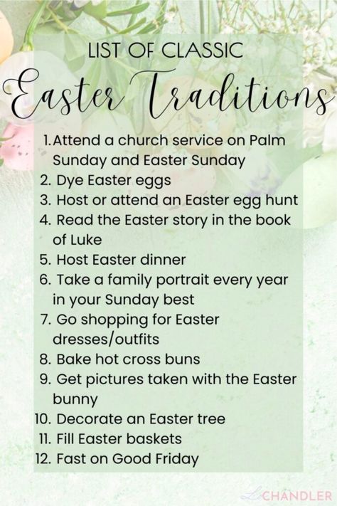 Christian Easter Celebration Ideas, Christian Ways To Celebrate Easter, Easter Get Together Ideas Families, Activities For Easter For Adults, Catholic Easter Traditions, Christian Easter Traditions Family, Easter Things To Do, Easter Bunny Traditions, Easter Bucket List