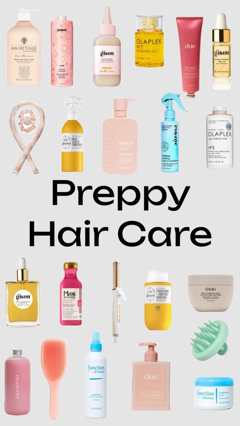 Hair Care #preppy #hair #routine #aesthetic #shower Preppy Hair Care, Preppy Body Care, Hair Routine Aesthetic, Preppy Haircare, Preppy Items, Preppy Hair, Aesthetic Shower, Healthy Hair Routine, Routine Aesthetic