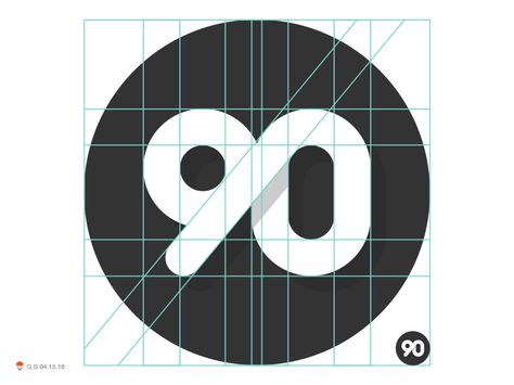 90 by George Bokhua 90 Logo Design, 9 Logo Number, 10 Logo Design Number, 20 Logo Design Number, Logos With Numbers, 100 Year Logo Design, 90 Number Logo, Logo Number Design, Numeric Logo Design Numbers