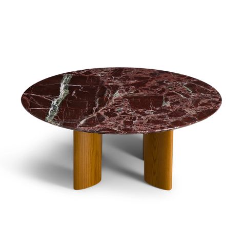 Coffee table red marble, iroko legs - Carlotta - The Socialite Family Socialite Family, Red Marble, Carved Legs, Coffee Tables For Sale, Red Lacquer, Marble Coffee Table, Green Marble, Marble Table, Oval Stone