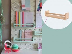 Ikea Skadis Kids, Ikea Pegboard Hack, Ikea Pegboard Ideas Office, Ikea Pegboard Ideas Kids, Ikea Peg Board Ideas, Ikea Skadis Pegboard Ideas, Ikea Skadis Hack, Skadis Ikea Ideas, Ikea Pegboard Ideas