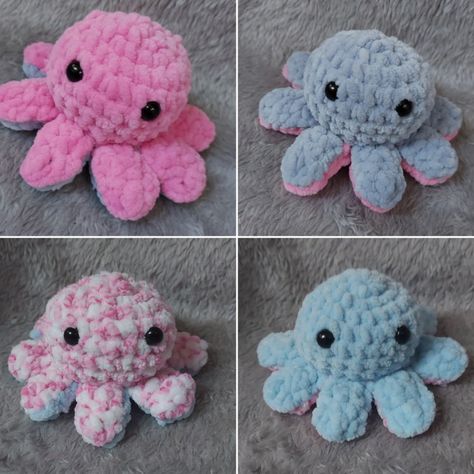 Crochet Reversible Octopus plush pattern Octopus Plush Pattern, Reversible Octopus Crochet Pattern, Crochet Reversible Octopus, Reversible Octopus Plush, Crochet Reversible, Reversible Octopus, Octopus Crochet, Octopus Crochet Pattern, Octopus Plush