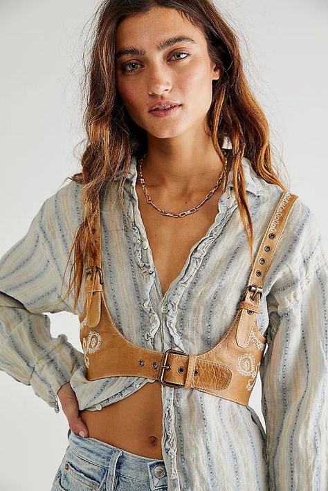 Festival Clothing & Festival Outfits | Free People Harness Outfit, Free People Aesthetic, Festival Shop, Free People Clothing, Leather Harness, Cowgirl Outfits, 70s Fashion, Boho Clothing, Festival Outfits