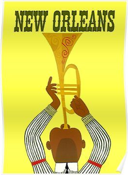 New Orleans Vintage, Nova Orleans, United Air, Jazz Poster, Travel Ads, New Orleans Travel, Airline Travel, Vintage Airlines, Retro Graphics