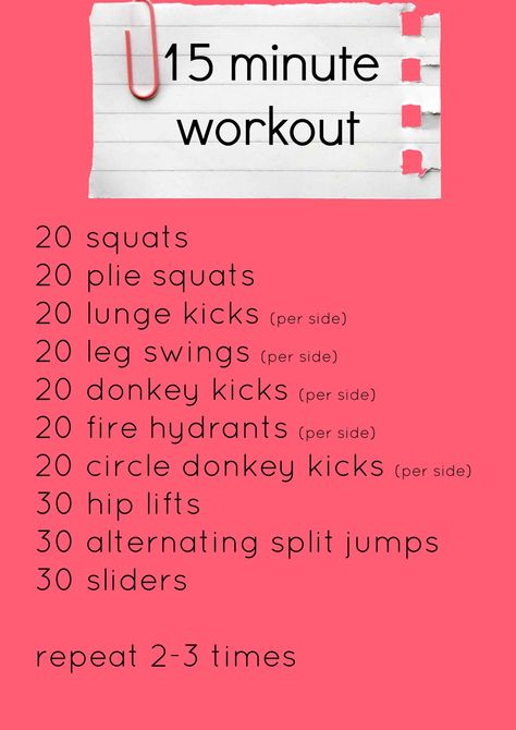 15 minute workout...I don't know what half of these things are, but it seems legit... lol 15 Min Workout, Plie Squats, 15 Minute Workout, Outfit Yoga, Workout Guide, I Work Out, Workout For Beginners, Fitness Beauty, Physical Fitness