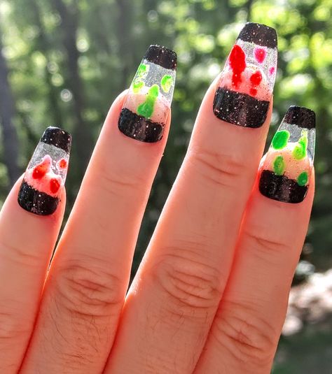 Lava lamp nails Lava Lamp Nails, Lamp Nails, Nails Short, I Have Done, Lava Lamp, Nails Inspiration, Nail Designs, Nail Art, Square