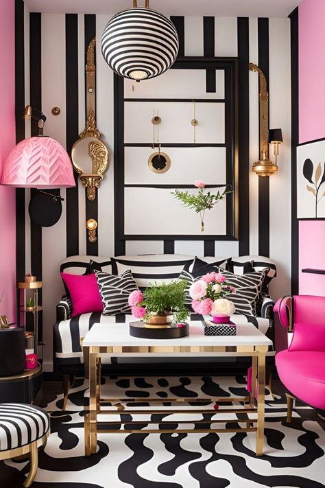 Transform your space into a chic haven with Kate Spade-inspired interior vibes! 🌸✨ Explore playful patterns, vibrant colors, and stylish accents to infuse your home with that signature Kate Spade charm. Elevate your living space with a touch of glamour and a dash of whimsy. 💖🛋️ #KateSpadeStyle #HomeDecorInspo #ChicLiving Infuse your living space with the vibrant spirit of Kate Spade! 🌈✨ cozyspiritstudio.etsy.com ETSY USA Pink House Interior, Colourful Living Room Decor, Sleek Furniture, Living Room Decor Inspiration, Eclectic Bedroom, Vogue Living, Colourful Living Room, Chic Living, Pink Decor