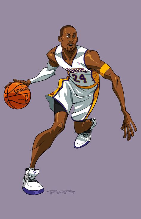 ASV::Kobe Bryant by KharyRandolph on deviantART ✤ || CHARACTER DESIGN REFERENCES | キャラクターデザイン | çizgi film • Find more at https://www.facebook.com/CharacterDesignReferences  http://www.pinterest.com/characterdesigh if you're looking for: bandes dessinées, dessin animé #animation #banda #desenhada #toons #manga #BD #historieta #sketch #how #to #draw #strip #fumetto #settei #fumetti #manhwa #cartoni #animati #comics #cartoon || ✤ Basketball Drawings, Nba Basketball Art, Kobe Bryant Pictures, Character Design Cartoon, Kobe Bryant Wallpaper, Nba Art, Sport Volleyball, Basketball Photography, Sport Basketball