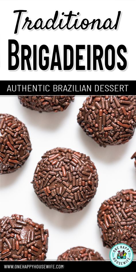 Traditional Brigadeiros are an authentic Brazilian dessert that you can enjoy in your own home at any time. A few simple ingredients and quick to make. Enjoy these delightful balls of fudge with family and friends. #brazilian #brigadeiros #recipe #chocolate #fudge #dessert Brigadeiros Recipe, Brazilian Recipes Dessert, Brazilian Dessert, Brigadeiro Recipe, Brazilian Chocolate, Fudge Dessert, Brazilian Desserts, Brazilian Recipes, American Desserts