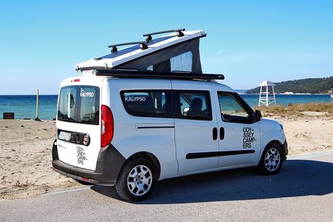 CALYPSO Fiat Doblo Micro Camper UPDATED 2020 - Tripadvisor - Thessaloniki Vacation Rental 2 Bedroom Camper, Micro Camper Van, Micro Van, Micro Campers, Caddy Camper, Van Dwelling, Micro Camper, Renault Duster, Build A Camper Van