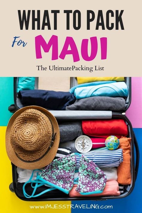 What to Pack for Maui (In a Carry-On) Maui Clothes What To Wear, Clothes To Wear In Hawaii, What To Bring To Hawaii Packing Lists, What To Pack To Hawaii, Outfits For Maui, Maui Packing List Woman, Outfits For Hawaii Vacation What To Wear, Hawaii Packing List For Women, Maui Packing List