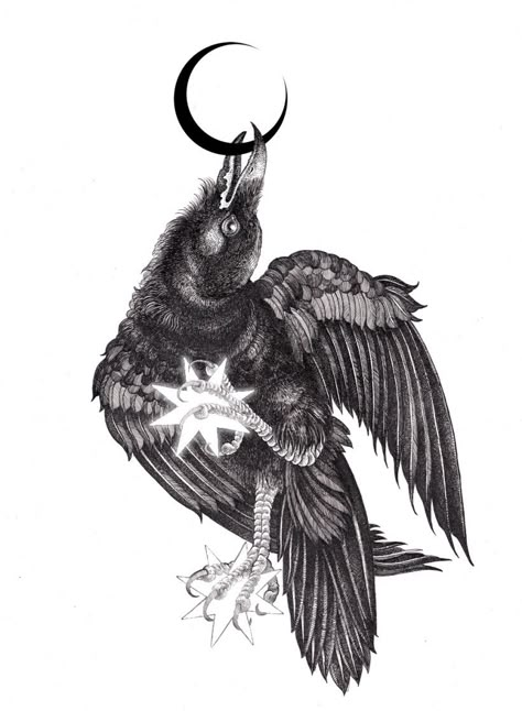 Draw Birds, Petit Tattoo, Crow Tattoo, Handpoke Tattoo, Crow Art, Raven Tattoo, Raven Art, Crows Ravens, Tattoo Project