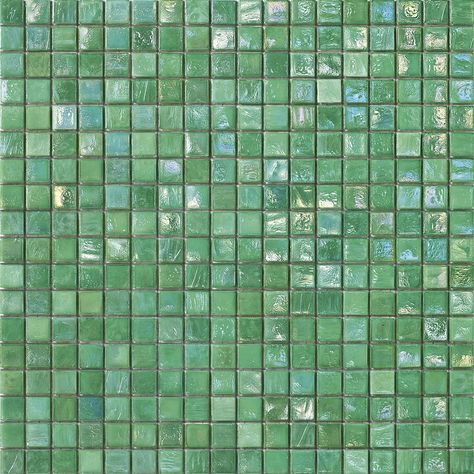 Quick sample 24-48h • Glossy • Wall & floor Green Mosaic Tiles, Glass Pool Tile, Green Mosaic, Výtvarné Reference, Italian Tiles, Tile Stores, Mosaic Flooring, Pool Tile, Glass Mosaic Tiles