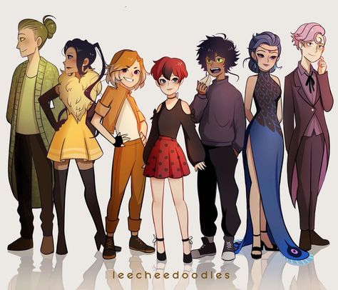 Trixx Miraculous Human, Miraculous Kwami As Humans, Miraculous Ladybug Plagg Human, Marinette Wearing All Miraculous, Tikki As A Human, Miraculous Ladybug Duusu Kwami, Plagg And Tiki Human, Miraculous Kwamis As Humans, Tikki X Plagg Human