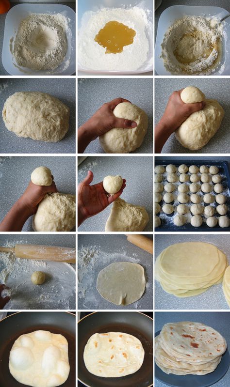 Recipes With Flour Tortillas, Resipi Kek, Homemade Flour Tortillas, Making Bread, Tortilla Recipe, Homemade Tortillas, Tortilla Wraps, S'mores, Think Food