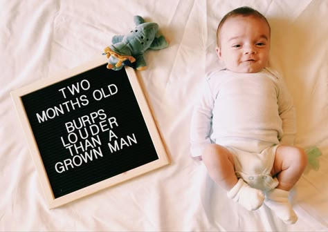 Two Month Old Photoshoot, Two Months Old Baby Quotes, 2 Months Old Photoshoot, 2 Months Old Baby Photoshoot, Month Milestones, Milestone Ideas, Two Month Old Baby, Picture Boy, Baby Captions