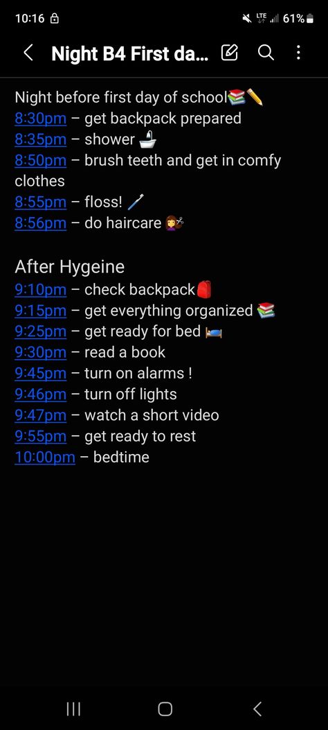 #school #routine #realistic School Routine, Turn Off, First Day Of School, Comfy Outfits, Brushing Teeth, Books To Read, Turn Ons, Reading