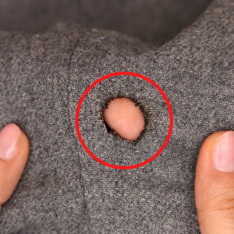 How invisibly to sew a hole in clothes! | clothing | How invisibly to sew a hole in clothes! | By Miarti - Wiederverwendung Sewing A Hole In A Shirt, How To Sew A Hole, Sewing Hacks For Holes, Sewing A Hole, Sewing Holes In Clothes, Shirts With Holes, Ideas For Short Nails, Invisible Stitch, Nail Design Ideas