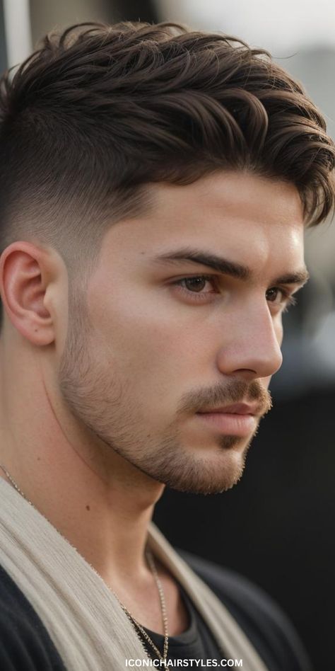 Short Haircuts for Men Short Male Haircuts, Men Hairstyle Short, Haircut For Oval Face Shape, Men Style Guide, Men Short Haircut, Haircut Options, Short Hair Fashion, Hairstyle Fade, Barbershop Haircut