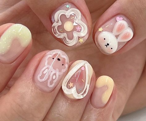 Purple Gel Nails, Kawaii Nail Art, Asian Nails, Plaid Nails, Pretty Nail Designs, Pretty Gel Nails, Really Cute Nails, Cute Gel Nails, Kawaii Nails