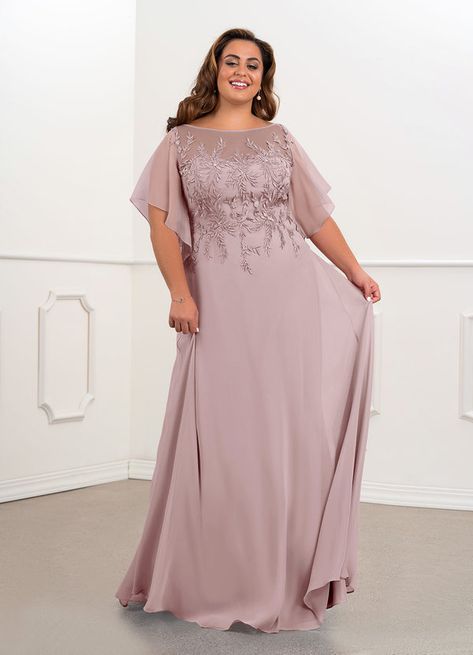 Mother Of Bride Dresses Spring, Merokeety Dress, Mother Of The Bride Dresses Mauve, Pink Mother Of The Bride Dresses Plus Size, Mauve Mother Of The Bride Dress, Mauve Plus Size Formal Dress, Mother Of The Bride Gown Plus Size, Plus Size Evening Gown Special Occasions, Mother Of The Bride Dresses Plus Size