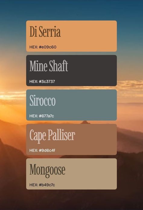 Scotland Color Palette, Sandy Color Palette, Web Color Palette Website, Native American Color Palette, Men Color Palette, Canyon Color Palette, Sun Color Palette, Southwest Color Palette, Sunset Colour Palette