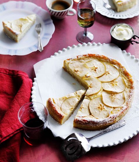 Apple and mascarpone torta - Gourmet Traveller Italian Cake Recipes, Australian Desserts, Torta Recipe, Afternoon Tea Cakes, Apple Desserts Easy, Italian Recipes Dessert, Italian Cake, Italian Dessert, Pastry Tart