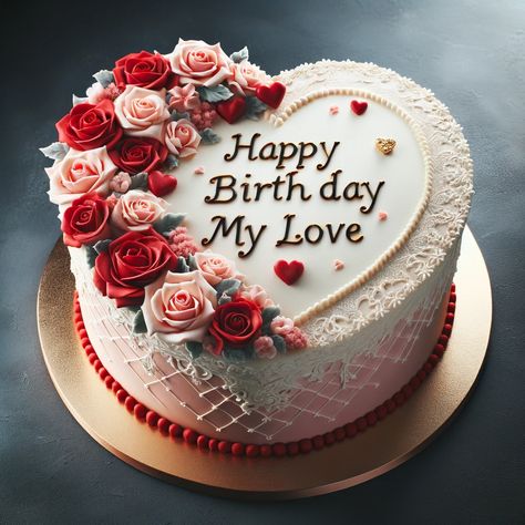 Sweet-Celebrations-Discover-the-Perfect-Happy-Birthday-My-Love-Cake-3.webp 1,024×1,024 pixels Happy Birthday Divya Images, My Love Cake Happy Birthday, Cake Designs For Wife Birthday, Birthday Cake For Wife Love, Birthday Cake For Wife Ideas, Happy Birthday Bava, Wife Birthday Cake Design, Happy Birthday Wife Cake, Happy Birthday My Love Cake