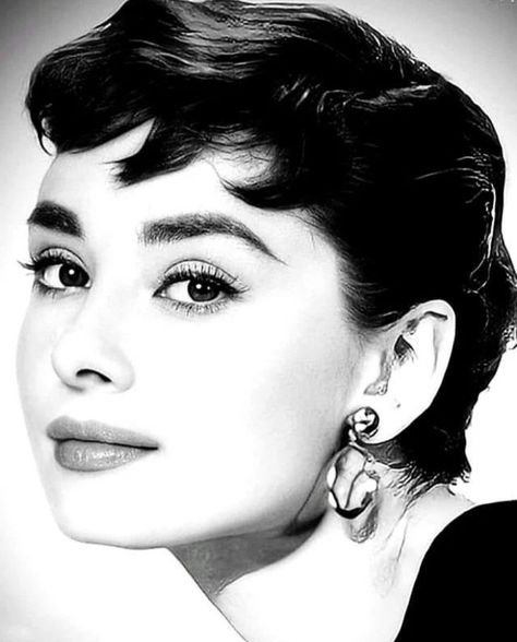 Beauty Poses, Audrey Hepburn Pictures, Aubrey Hepburn, Hollaback Girl, Audrey Hepburn Photos, 50s Women, Comic Face, Beauty Makeover, Cute Short Haircuts