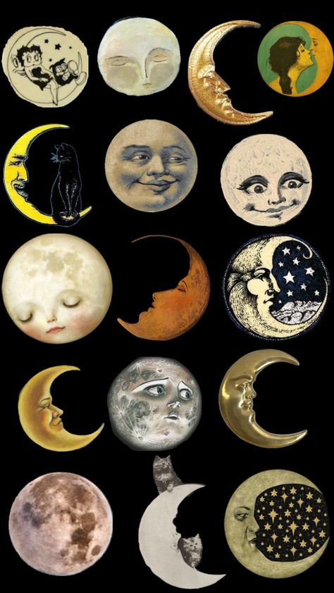 Art Collage Wall, Arte Horror, Moon Art, Cute Wallpaper Backgrounds, Pics Art, Funky Art, Stars And Moon, Pretty Wallpapers, Aesthetic Art