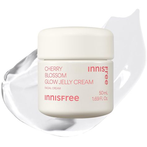 Amazon.com: innisfree Cherry Blossom Glow Jelly Cream with Niacinamide for Smooth, Glowing Skin, Korean Skincare Hydrating Moisturizer : Beauty & Personal Care Innisfree Moisturizer, Glowing Skin Korean, Innisfree Cherry Blossom, Niacinamide Skincare, Skincare Korean, Skin Korean, Jelly Cream, Smooth Glowing Skin, February Birthday