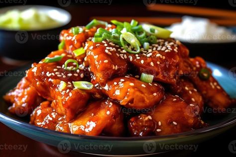 Chicken Dish, Crispy Chicken, Deep Fried, Chicken Dishes, Food Animals, Food Photography, Glaze, Stock Photos, Chicken