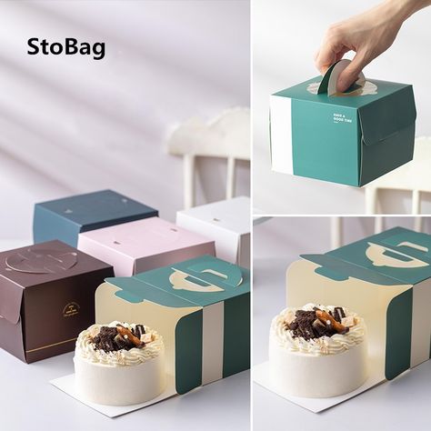 Smarter Shopping, Better Living! Aliexpress.com Cake Boxes Packaging, Violet Cakes, Paper Cake Box, Food Business Ideas, Handmade Baby Shower Gift, Raw Cake, Dessert Packaging, Bakery Box, Bakery Packaging