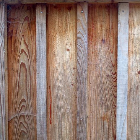 Larch board and batten cladding weathered for 18 months. Shed Cladding Ideas Exterior, Board On Board Cladding, Board And Batten Fence, Shed Cladding Ideas, Larch Cladding Exterior, Timber Cladding Exterior Facades, Wooden Cladding Exterior, Shed Cladding, Board And Batten Cladding