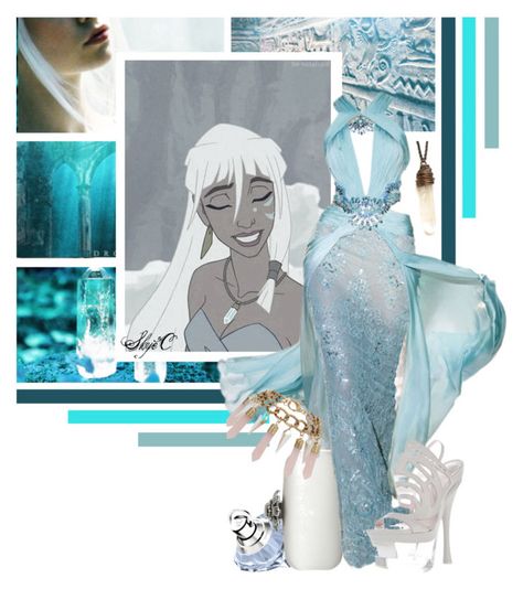 "Kida - Formal - Disney's Atlantis" by rubytyra ❤ liked on Polyvore featuring Once Upon a Time, Chopard, Oscar de la Renta, Zuhair Murad, Miss Selfridge, Versace, women's clothing, women, female and woman Atlantis Wedding, Kida Atlantis, Princess Kida, Empire Outfit, Ariel Cosplay, Disney Princess Outfits, Atlantis The Lost Empire, Disney Themed Outfits, Disney Outfit