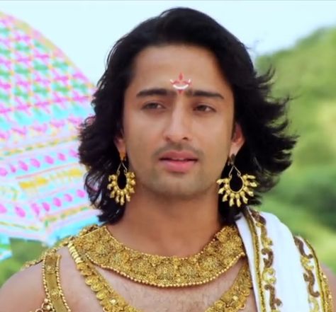 Arjuna Mahabharata, Pooja Sharma, Shaheer Sheikh, Sri Radha, Face Expressions, Radha Krishna, Male Beauty, Krishna, In This Moment