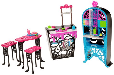 Monster High Wiki, Funny Doll, Green Zombie, Monster High Toys, Pink Field, Student Lounge, Table Couch, Monster High School, Diy Monsters