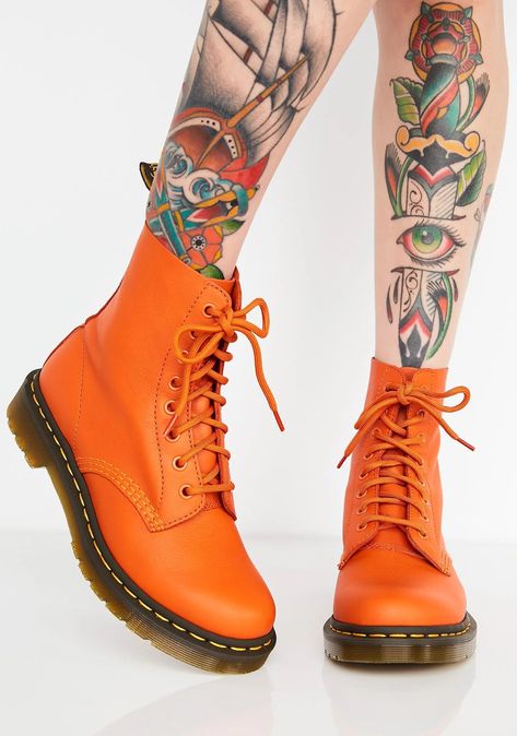 Colorful Punk, Orange Boots, Rainbow Snake, Sparkle Outfit, Doc Martens Boots, Sequin Boots, Patent Boots, Glitter Boots, Velvet Boots