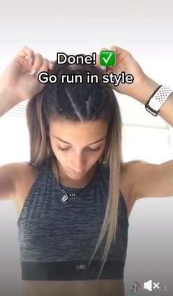 izzywildgoose - Runner Hairstyle #7 Running Hairstyles No Braids, Hairstyle For Runners, Runner Hairstyles Easy, Marathon Hairstyles Running, Running Hairstyles Runners, Marathon Hairstyles, Runner Hairstyles, Hairstyles For Runners, Jaw Clip Hairstyles