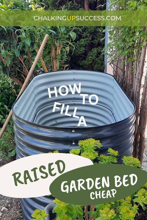 Are you ready for garden season? Learn how to fill a raised garden bed like a pro without breaking the bank! Our step-by-step guide covers everything from choosing the right materials to layering techniques. Click to learn more on the blog. Layer Garden Bed, Raised Bed Soil Layers, How To Fill A Raised Garden Bed Layers, Ideas For Raised Garden Beds, How To Layer A Raised Garden Bed, How To Fill A Raised Garden Bed, Fill Raised Garden Bed, Filling Raised Garden Beds, Fill A Raised Garden Bed