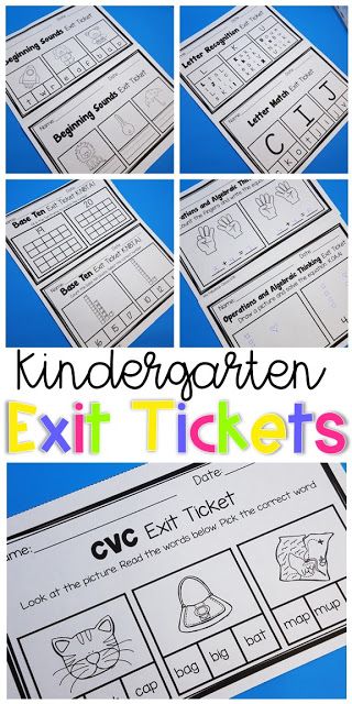 Kindergarten Exit Tickets and Organization tips. #exittickets #kindergarten Formative Assessment Ideas Kindergarten, Kindergarten Exit Tickets Free, Kindergarten Exit Tickets, Exit Tickets Kindergarten, Exit Tickets Elementary, Ckla Kindergarten, 2023 Classroom, Formative Assessment Tools, Kindergarten Organization