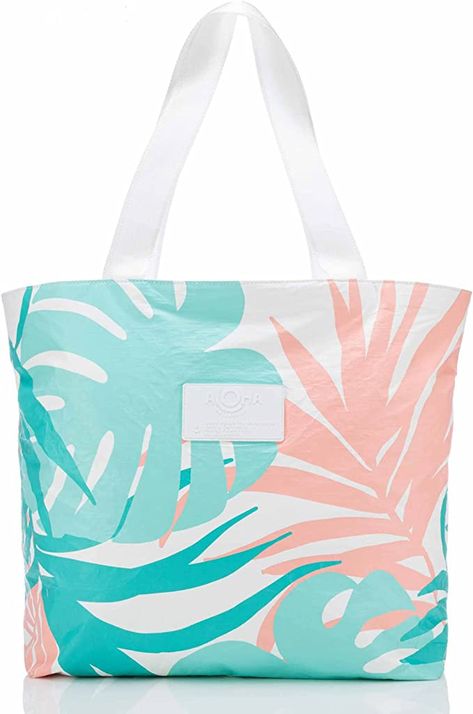 ALOHA Collection Tropics Day Tripper in Pog Hawaiian Woman, Best Beach Bag, Aloha Collection, Beach Essentials, Small Pouches, Simple Bags, Maximize Space, Zipper Top, Travel Tote