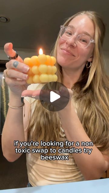 Olivia Shaffer on Instagram: "A nontoxic swap to conventional candles, Bees wax candles!

To find the cleanest, nontoxic candles, avoid the following ingredients:

1. Paraffin Wax:This is a petroleum byproduct that can release harmful chemicals when burned.

2. Lead Wicks: These can emit toxic fumes when burned. Opt for cotton or wood wicks instead.

3. Synthetic Fragrances: These can contain phthalates and other harmful chemicals. Look for candles scented with pure essential oils.

4. Dyes and Artificial Colors: These can release harmful chemicals when burned.

5. Palm Oil: While not necessarily toxic in candles, palm oil production is often linked to deforestation and environmental harm.

Instead, choose candles made with natural ingredients such as:

- Beeswax
- Soy wax
- Coconut wax
- Bees Wax Candles, Nontoxic Candles, Bee Wax Candles, Oil Production, Wax Candles, Paraffin Wax, Beeswax Candles, Palm Oil, Harmful Chemicals