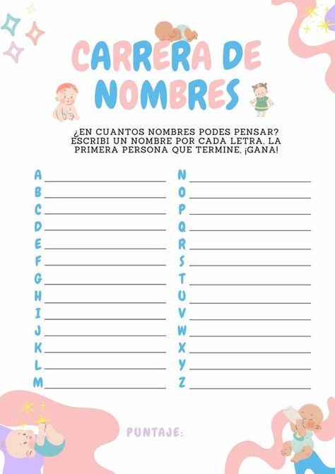 Juegos Baby Shower, Baby Shower Games Ideas, Babby Shower, Recuerdos Baby Shower, Virtual Baby Shower Games, Funny Baby Shower Games, Diy Baby Shower Decorations, Gender Reveal Ideas, Unisex Baby Shower