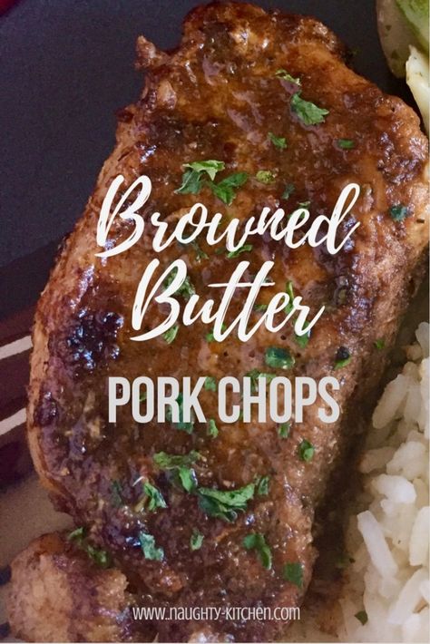 Butter Pork Chops, Browned Butter, Keto Paleo, Healthy Keto, Paleo Dinner, Pork Chop Recipes, Low Carb Dinner, Paleo Dessert, Fine Food