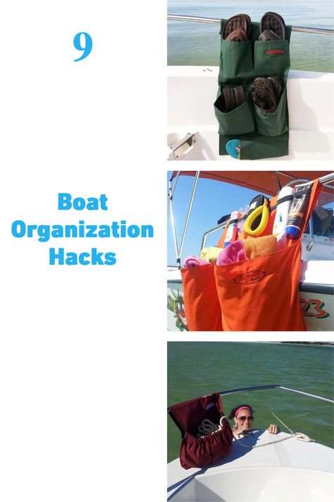 9 Boat Organization Hacks Small Boat Storage Ideas, Boat Storage Ideas Space Saving, Boat Organization Ideas, Boat Organization, Wakeboard Boats, Fishing Rod Storage, Boat Storage, Diy Boat, Fishing Rod Holder