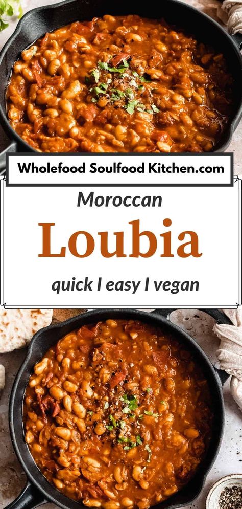 Meal Vegetarian, Moroccan Stew, White Bean Stew, Vegetarian Entrees, Bean Stew, Tasty Vegetarian Recipes, Moroccan Food, Vegetarian Meals, White Bean