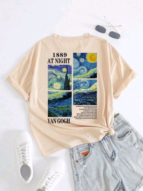 T Shirt Painting Ideas, T Shirts Aesthetic, Tshirt Sublimation, Graphic Tees For Women, T Shirt Painting, Baby Graphic Tees, Oversized Graphic Tee, Women T Shirts, Really Cute Outfits