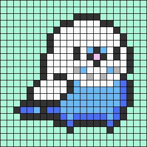 Budgie Pixel Art, Pixel Art Pattern Animals, Parrot Pixel Art, Bird Alpha Pattern, Bird Perler Bead Patterns, Pixel Art Pattern Ideas, Pixel Art Pattern 32x32 Grid Easy, Pixel Art Cute Animals, Birds Pixel Art