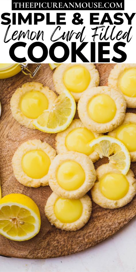 The Loopy Whisk Lemon Curd Cookies, Lemon Cookies With Lemon Curd, Lemons Curd Desserts, Lemon Tart Cookies, Lemon Curd Cookies Shortbread Crust, Lemon Custard Cookies, Recipes To Use Lemon Curd, Easy Lemon Curd Desserts, Lemon Curd Shortbread Cookies